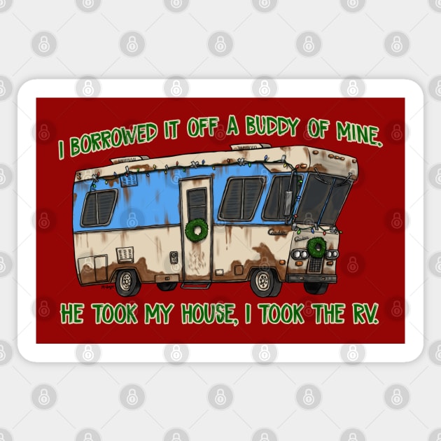 I Took The RV Sticker by mcillustrator